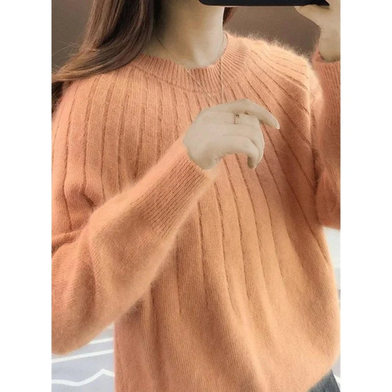 Pull Tricoté pour Femme Rose