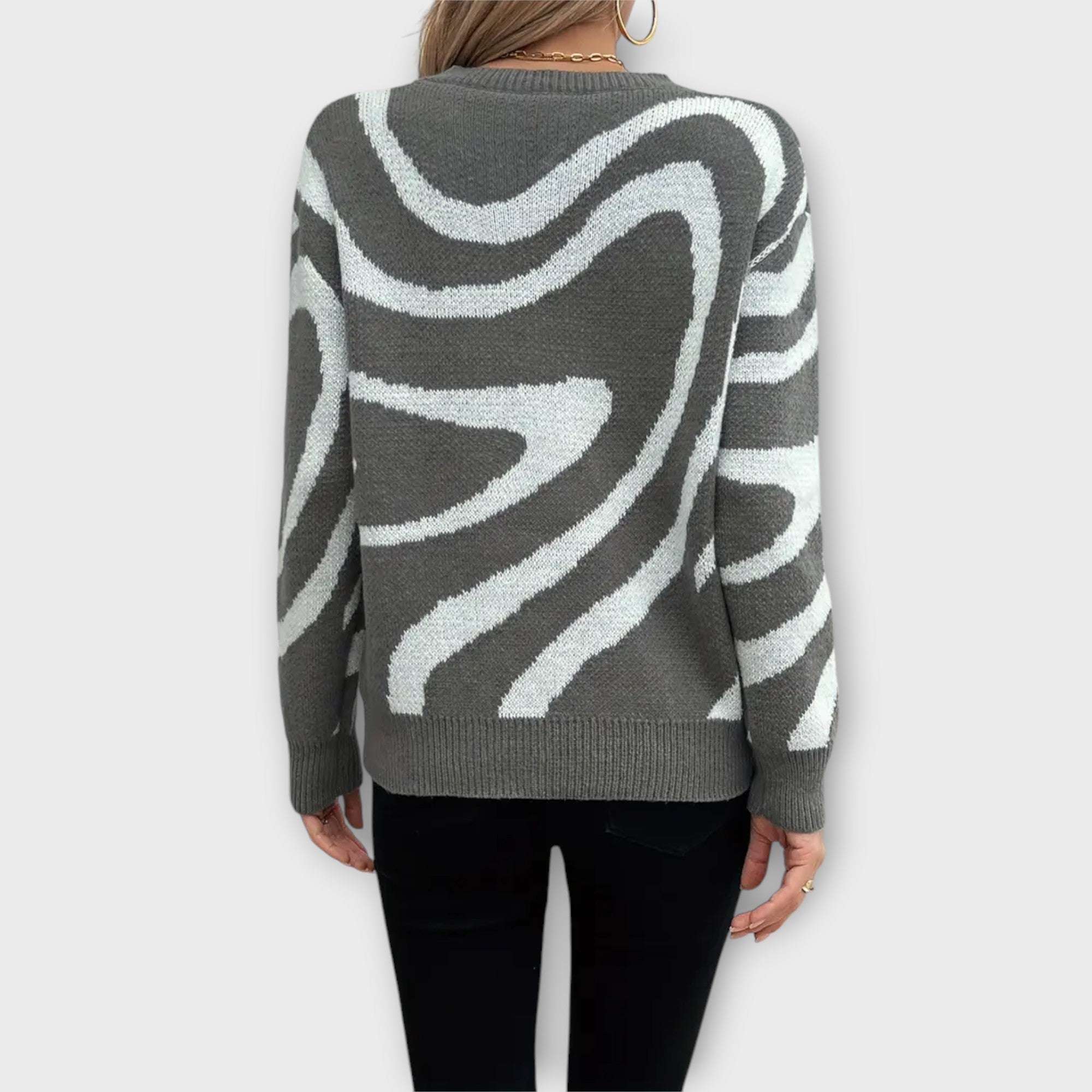Pull Abstrait Chic pour Femme Camille