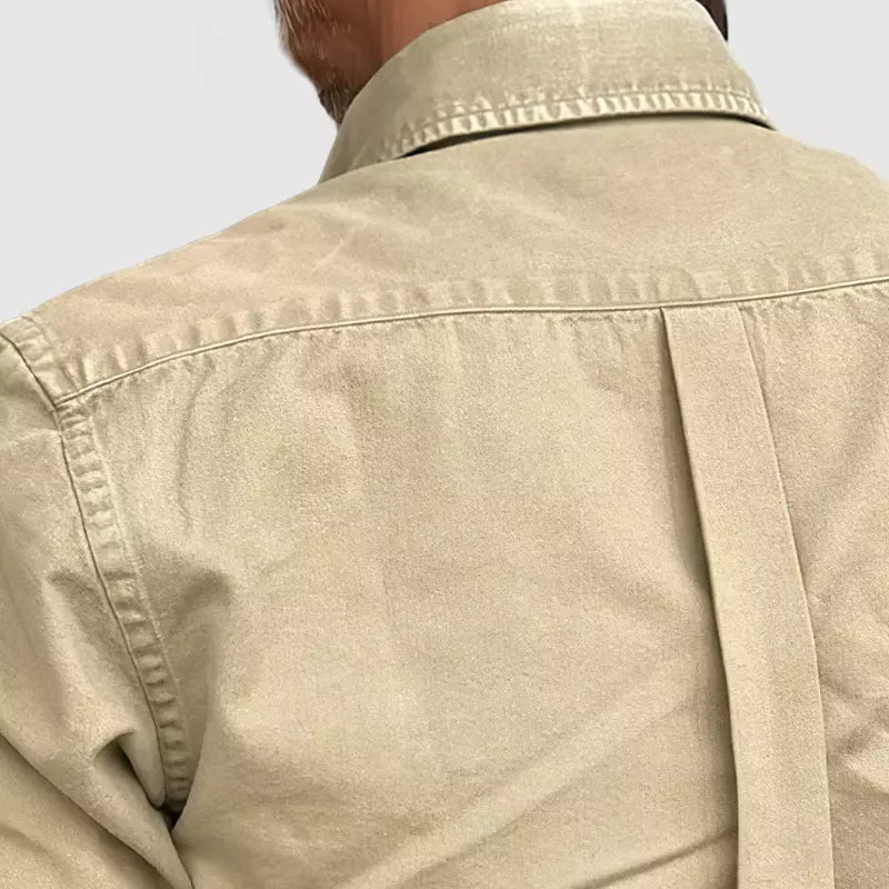 Klassiek denim casual overhemd met lange mouwen