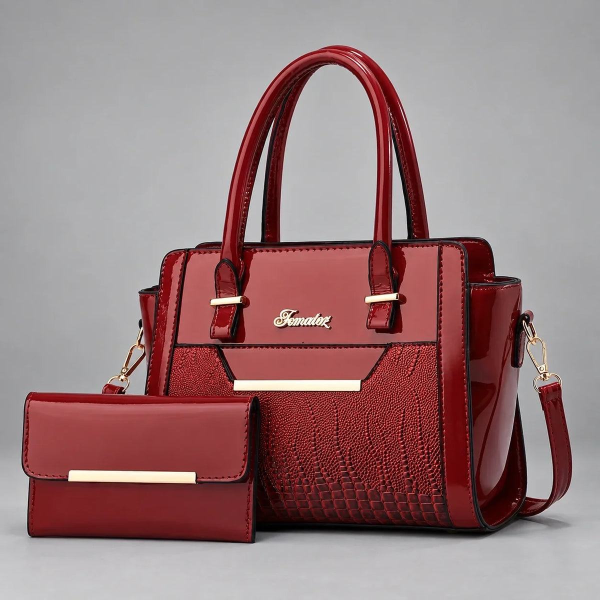Finesse | Ensemble de sacs à main 2 pièces pour femme – Cabas & portefeuille