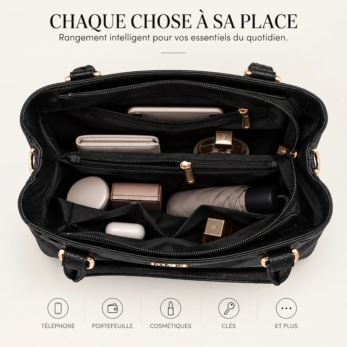 Kenze | Ensemble de sacs à main 2 pièces pour femme – Cabas & portefeuille