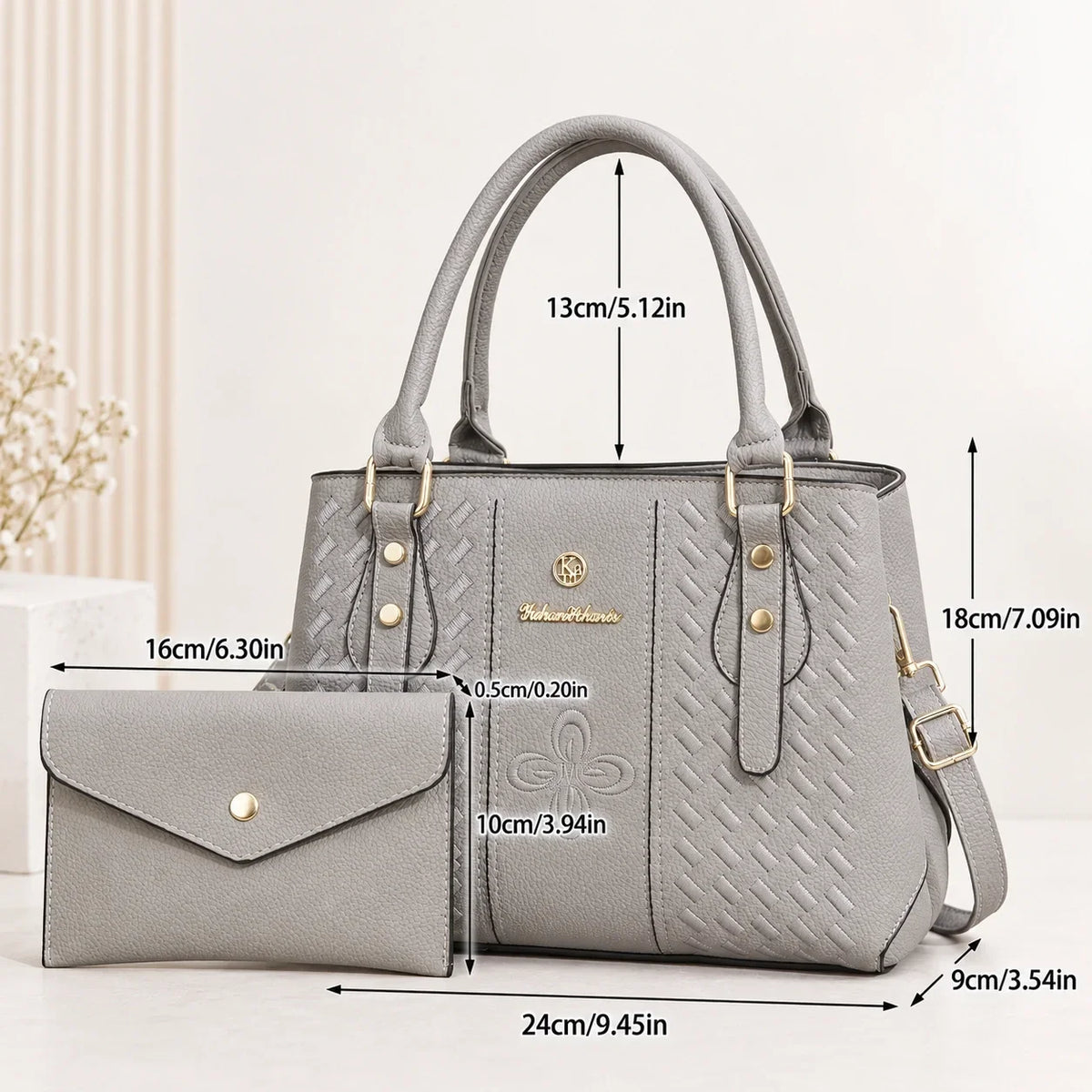 Velvet | Ensemble de sacs à main 2 pièces pour femme – Cabas & portefeuille