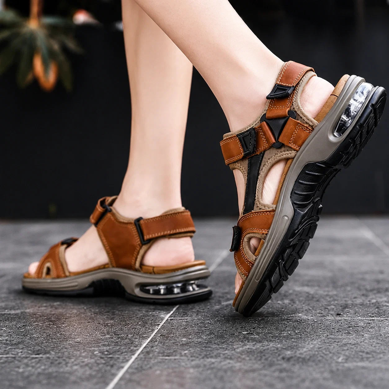 Herren Air Cushion Sportsandalen