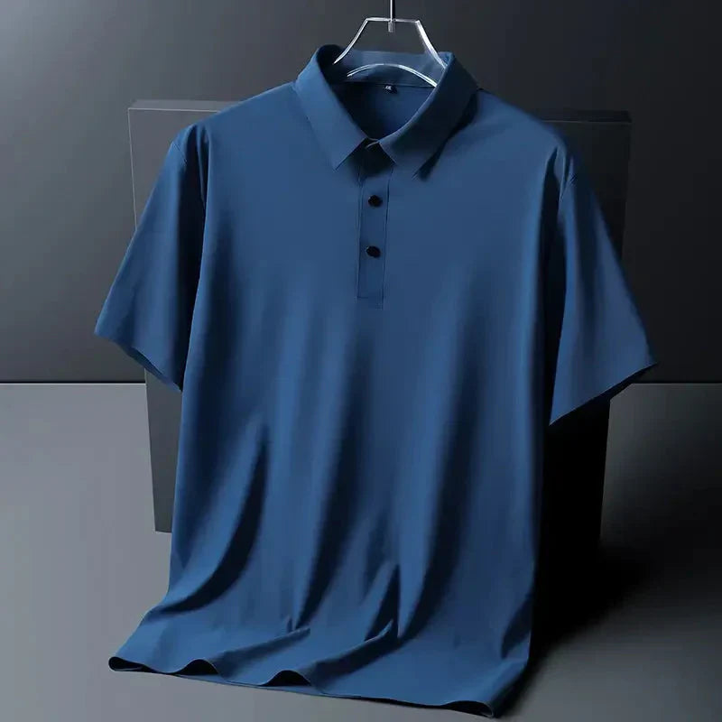 Polo Homme en Soie de Glace - Fresh Comfort