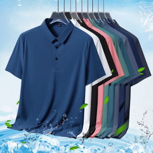 Frisse ijszijde poloshirt