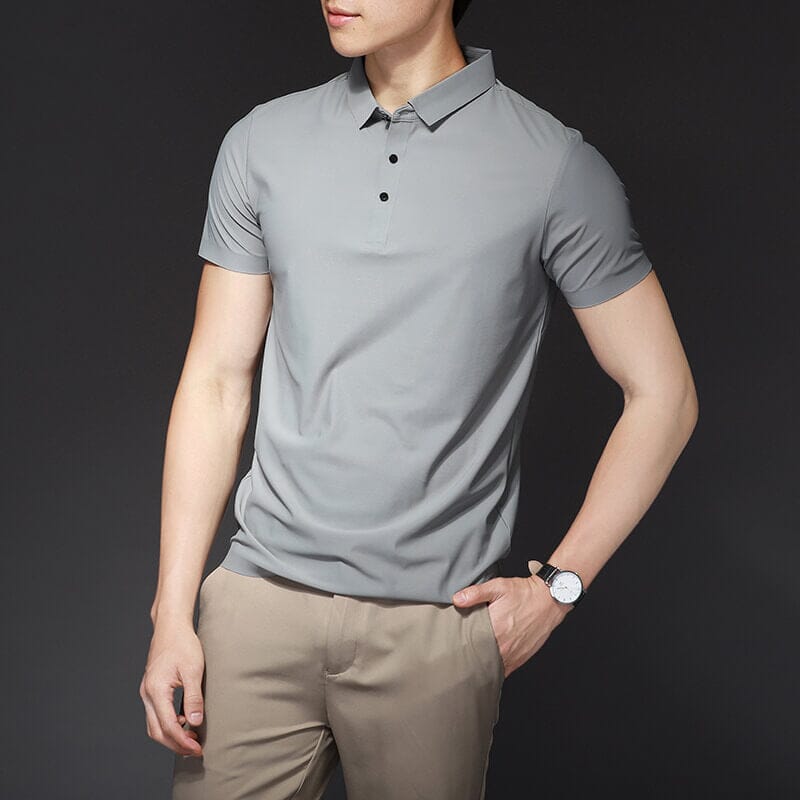 Frisse ijszijde poloshirt
