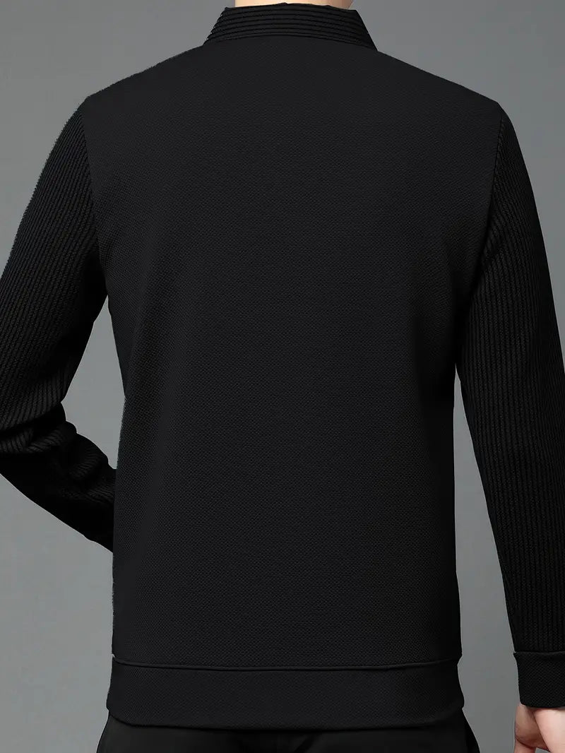 Charles 2-in-1 poloshirt met lange mouwen