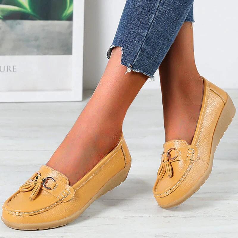 Mocassin Orthopédique en Cuir - Mary