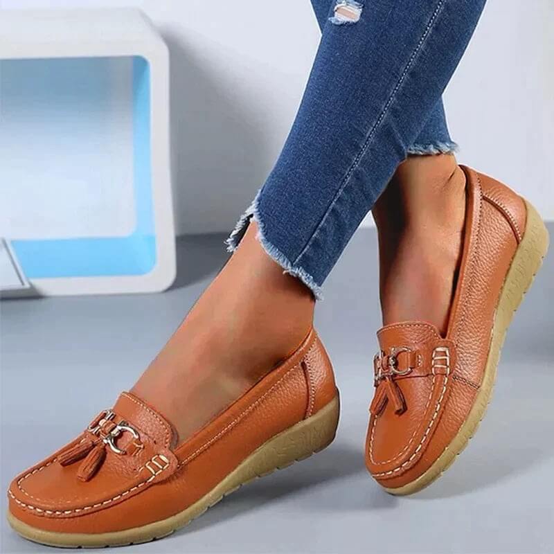 Mocassin Orthopédique en Cuir - Mary