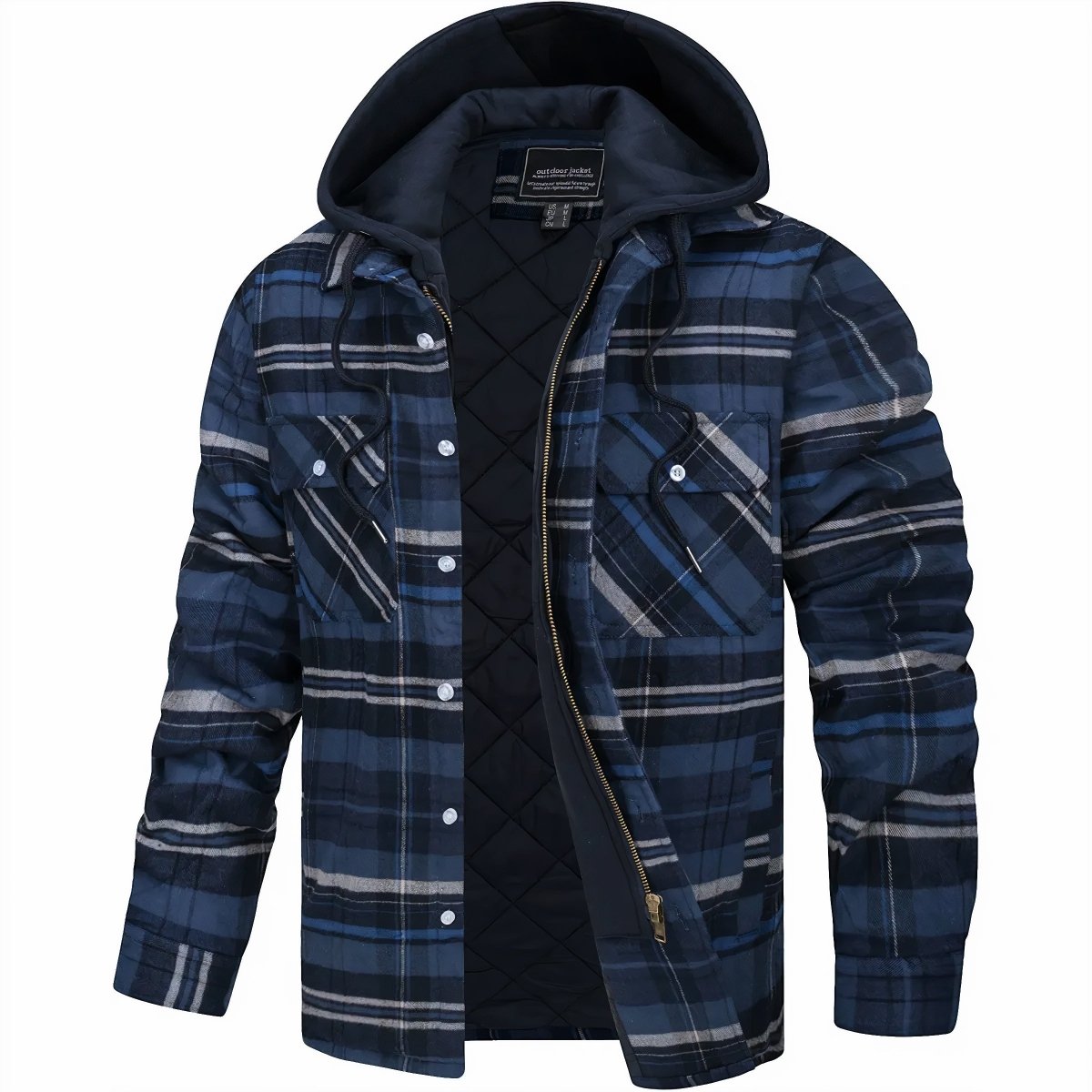 Veste à Capuche en Flanelle pour Homme Logan