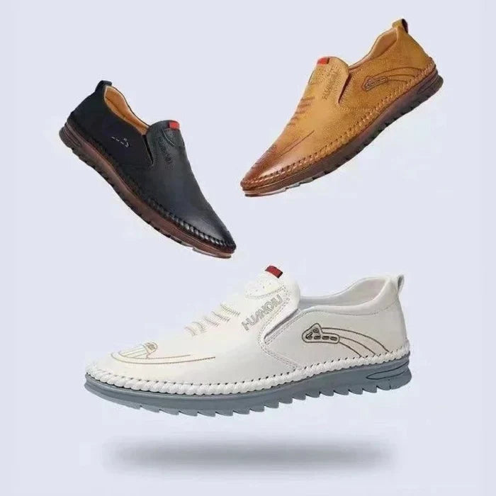 Richard - Mocassins à enfiler en cuir pour hommes