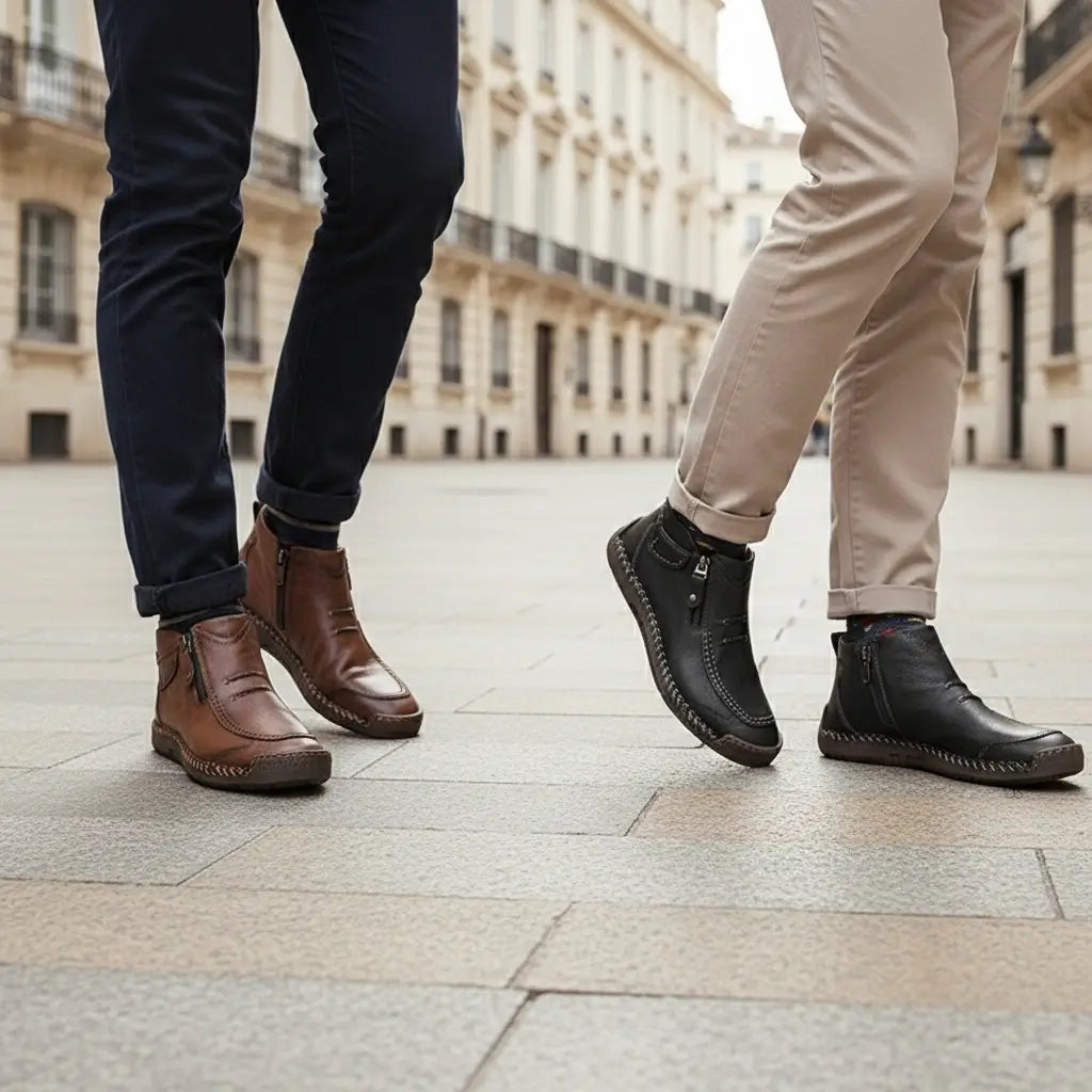 Davos | Bottes en Cuir Fabriquées à la Main – Confort & Durabilité