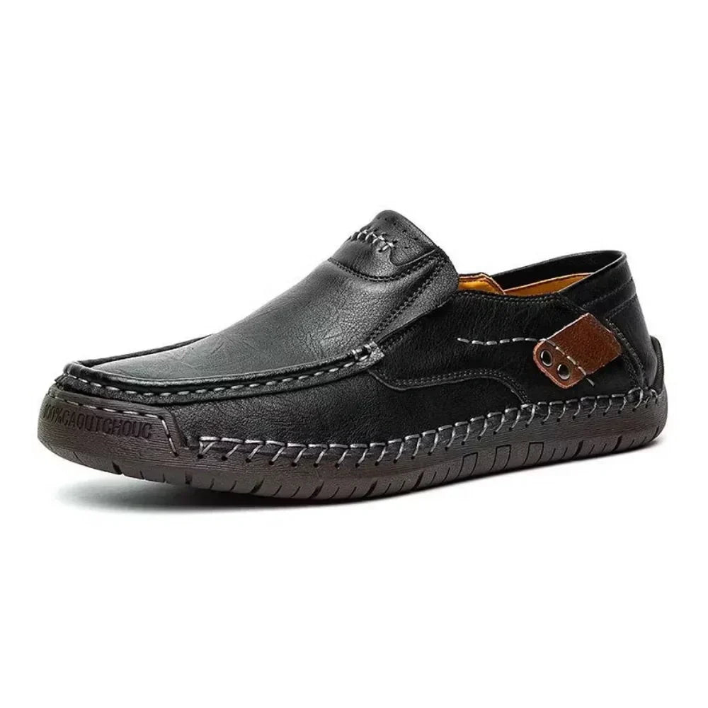 Mocassins à enfiler en cuir pour homme – SoftStep