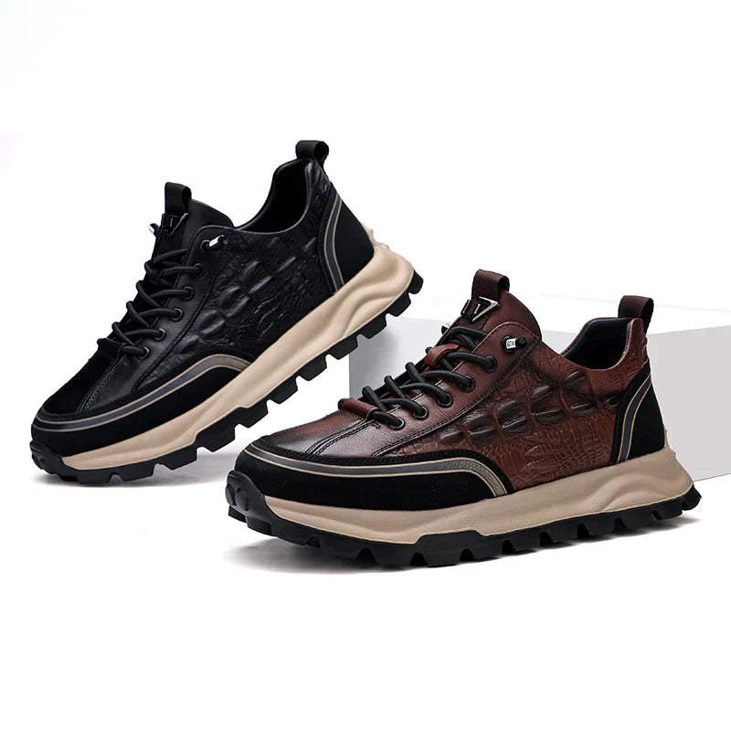 Baskets Homme en Cuir Texturé - Classy