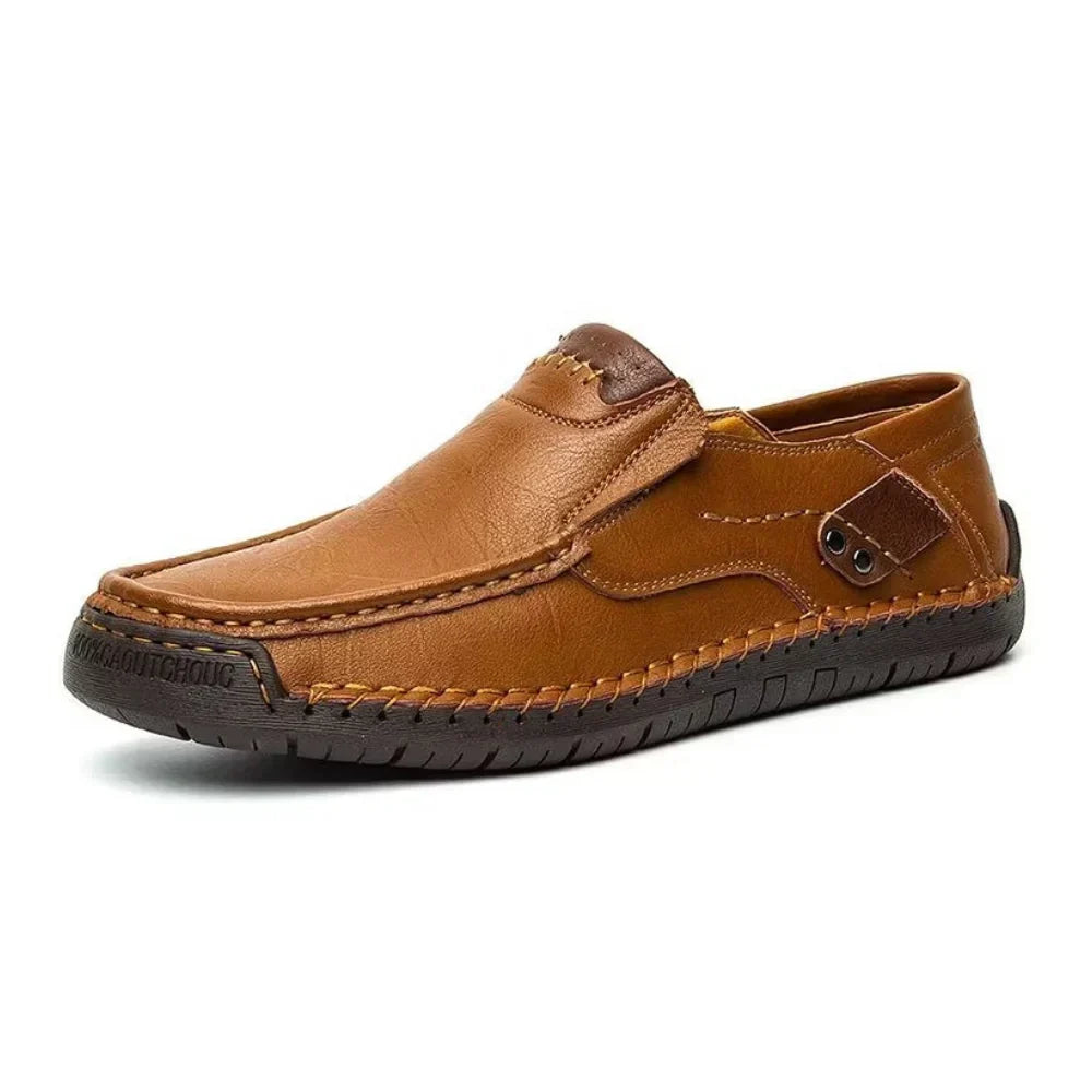 Mocassins à enfiler en cuir pour homme – SoftStep