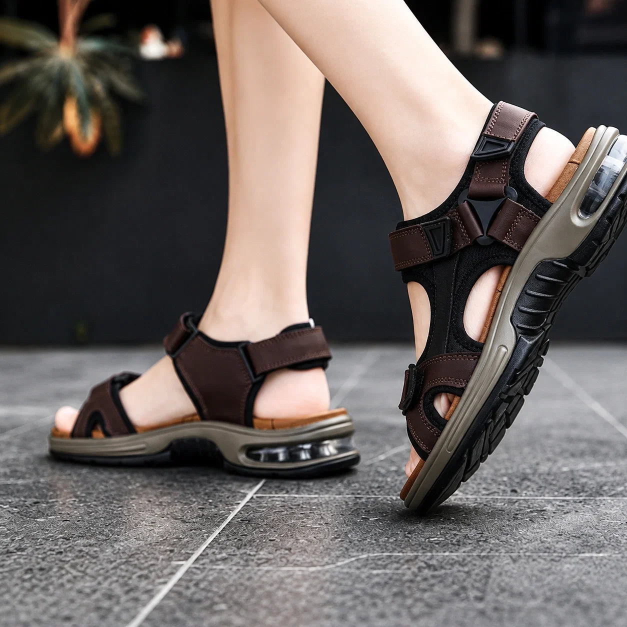 Herren Air Cushion Sportsandalen