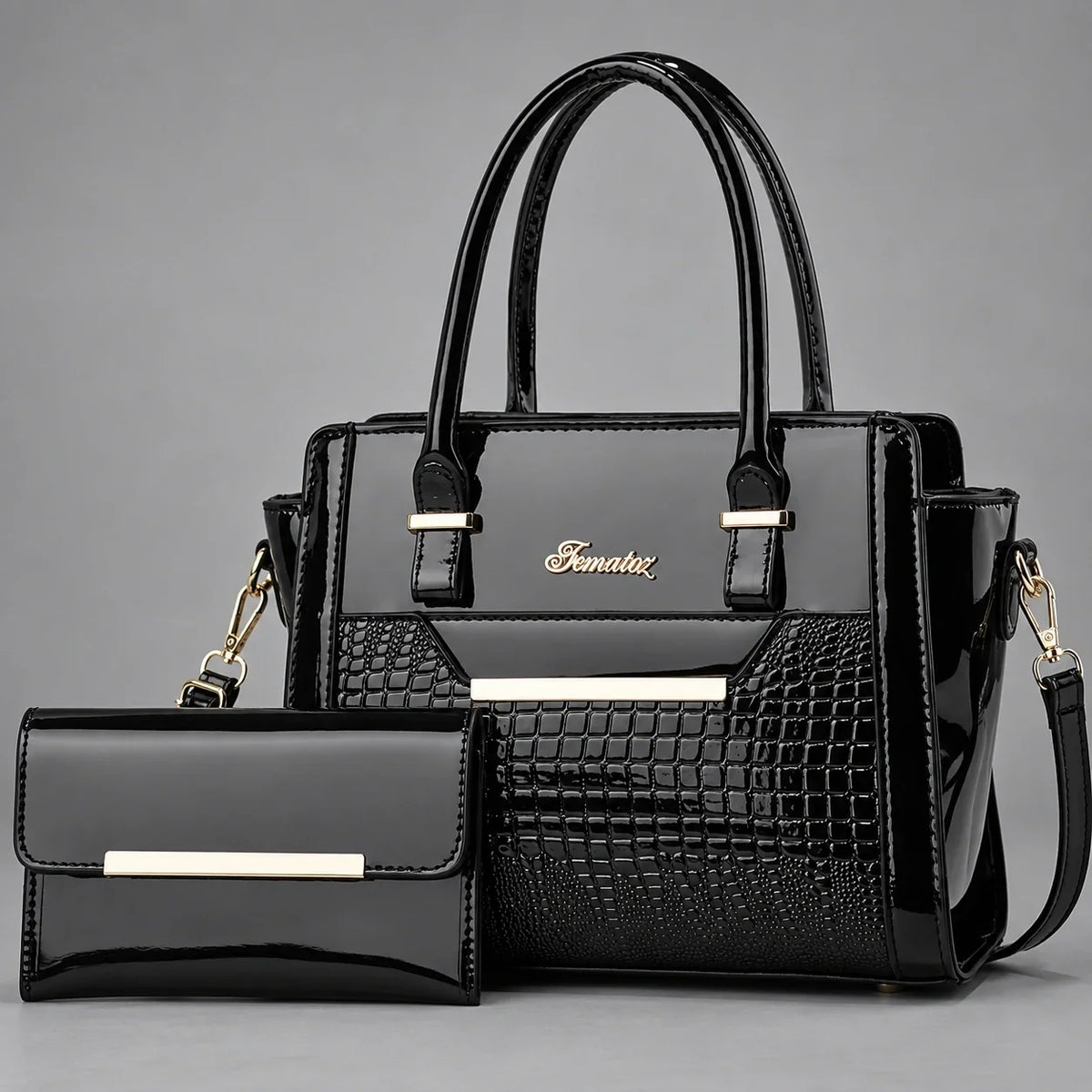 Finesse | Ensemble de sacs à main 2 pièces pour femme – Cabas & portefeuille