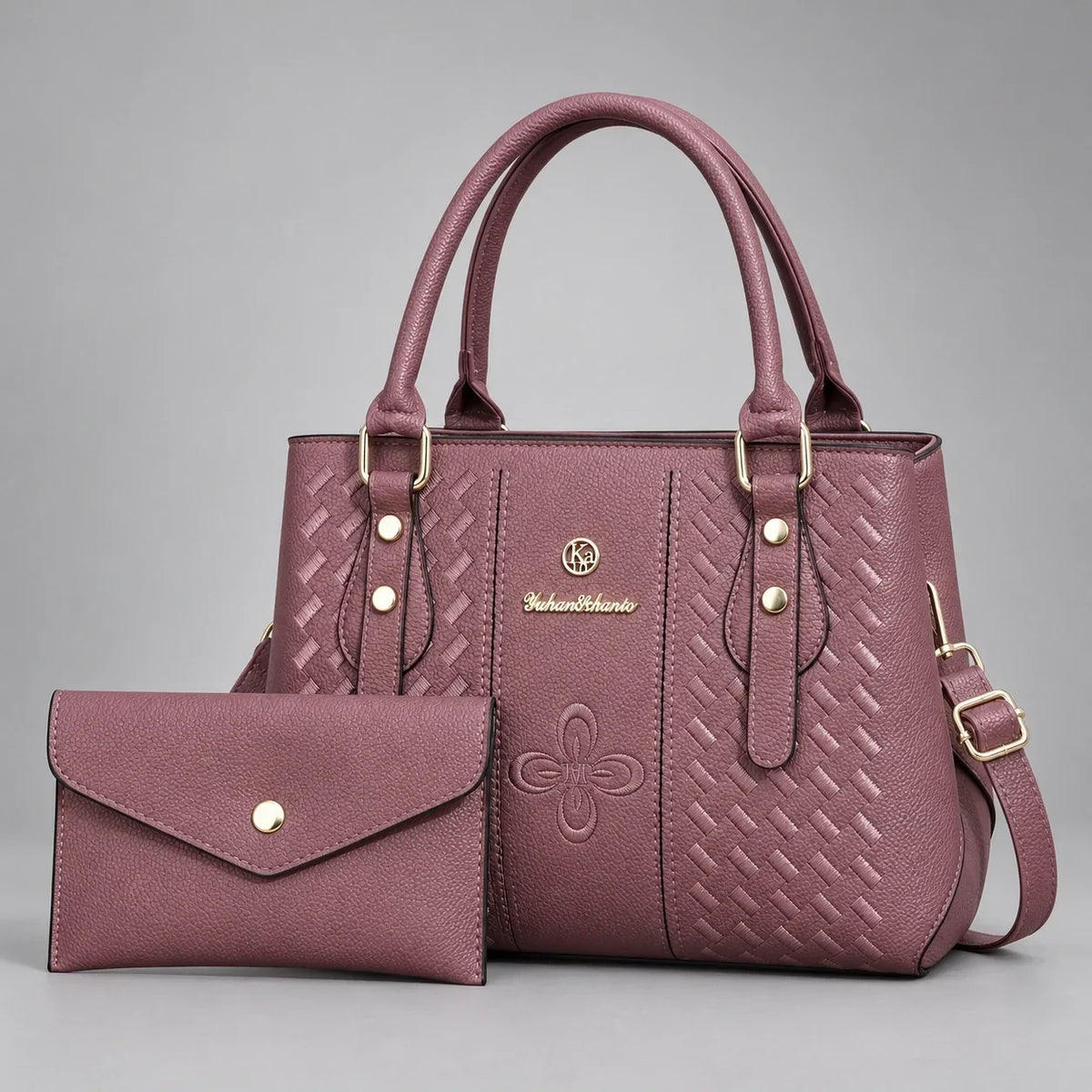 Kenze | Ensemble de sacs à main 2 pièces pour femme – Cabas & portefeuille