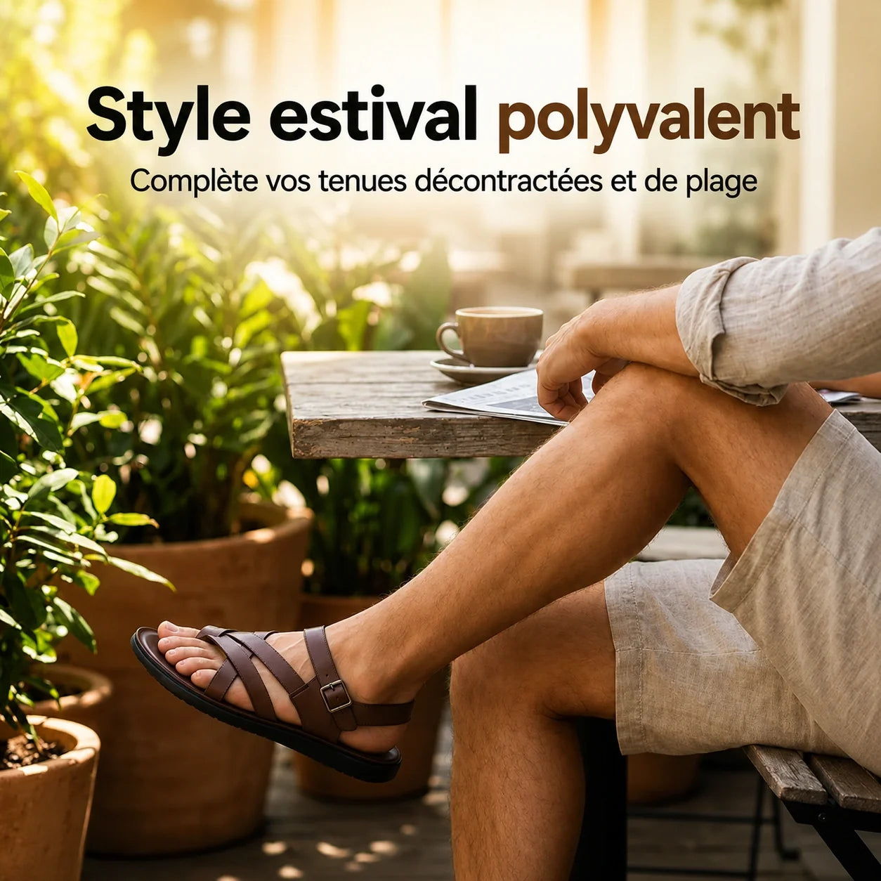 Roman | Sandales homme – Légères, Confortables & Parfaites pour l'Été