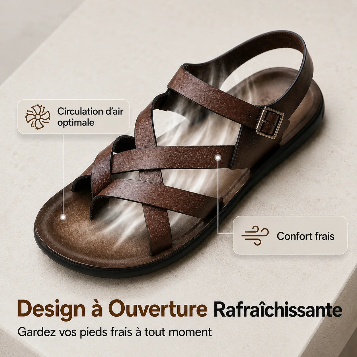 Roman | Sandales homme – Légères, Confortables & Parfaites pour l'Été