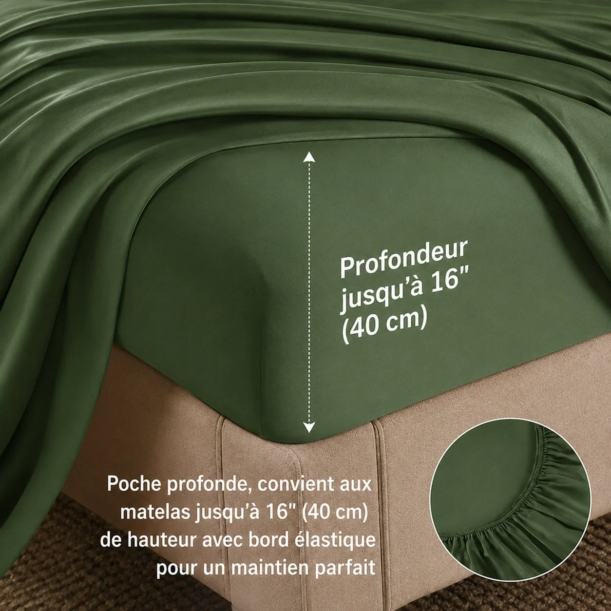 Bamboo Cooling Sheet Set 4 pièces