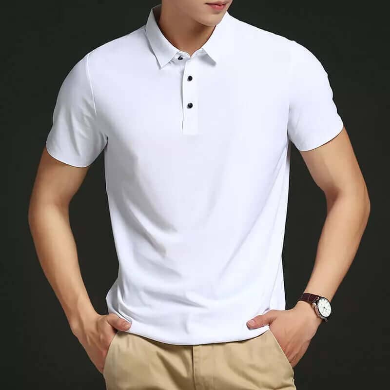 Frisse ijszijde poloshirt