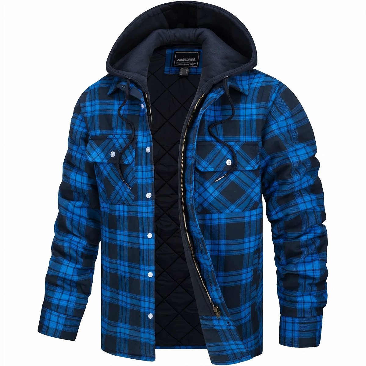 Veste à Capuche en Flanelle pour Homme Logan