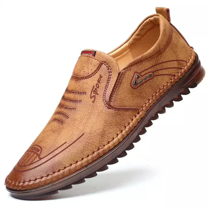 Richard - Mocassins à enfiler en cuir pour hommes